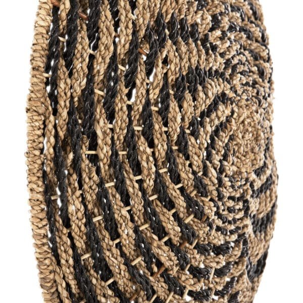 ΔΙΑΚΟΣΜΗΤΙΚΟ ΤΟΙΧΟΥ ΣΤΡΟΓΓΥΛΟ HM7830.02 ΣΠΙΡΑΛ ΟΨΗ-SEAGRASS ΣΕ ΜΑΥΡΟ-ΦΥΣΙΚΟ Φ61x3εκ. - Image 5