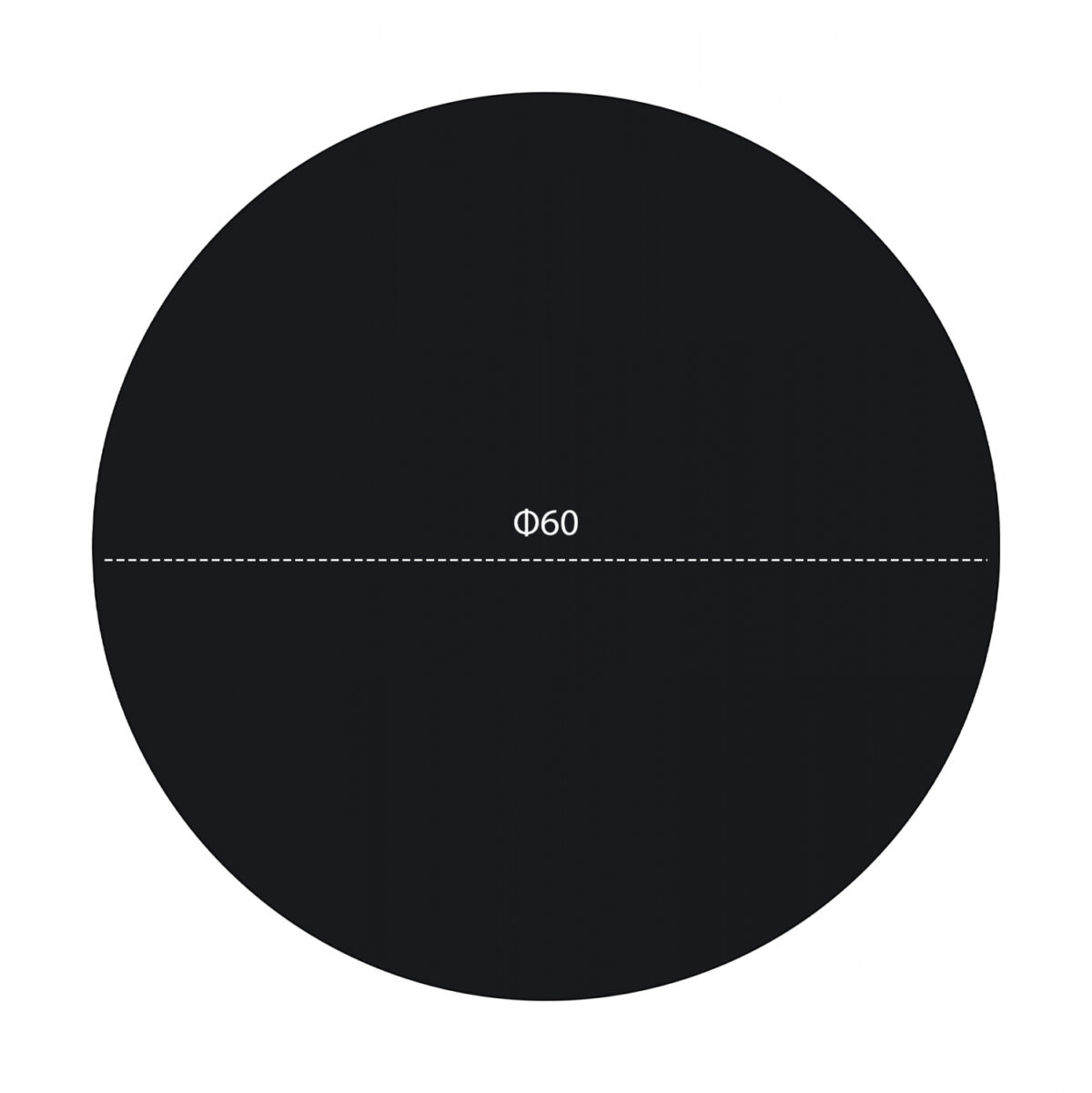 ΕΠΙΦΑΝΕΙΑ ΤΡΑΠΕΖΙΟΥ HPL HM5841.01 ΜΑΥΡΗ Φ60 εκ. ΠΑΧΟΥΣ 12mm. - Image 2