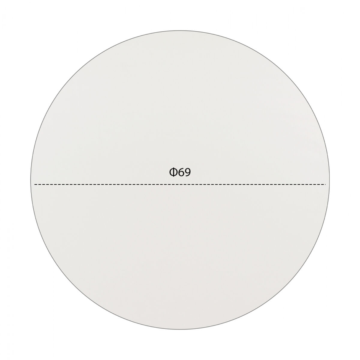 ΕΠΙΦΑΝΕΙΑ ΤΡΑΠΕΖΙΟΥ HPL HM5842.02 ΛΕΥΚΗ Φ69 εκ. ΠΑΧΟΥΣ 12mm. - Image 2