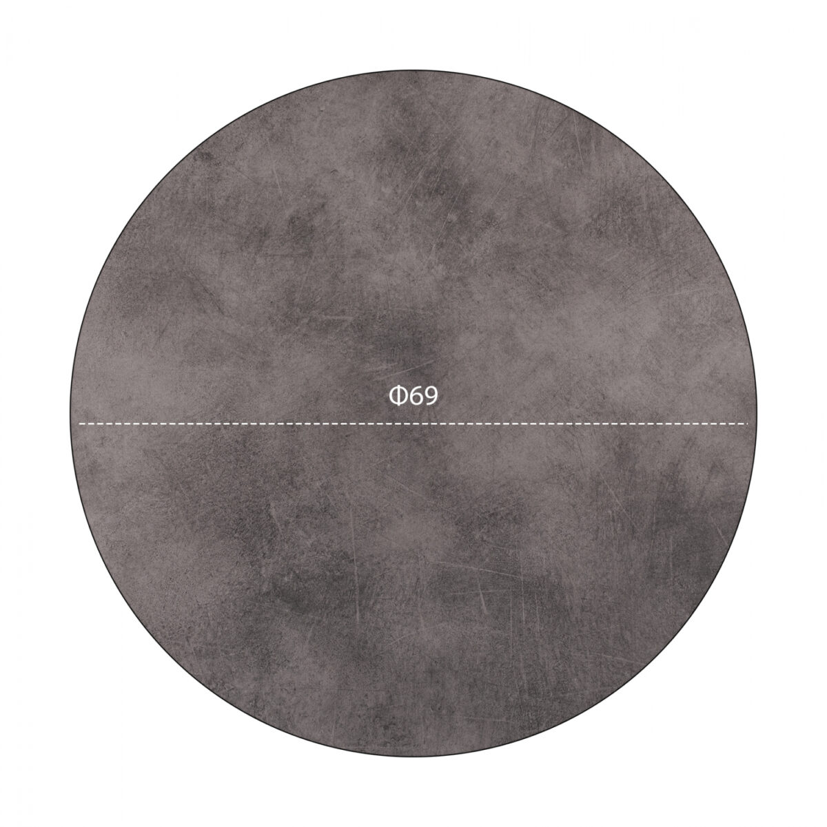 ΕΠΙΦΑΝΕΙΑ ΤΡΑΠΕΖΙΟΥ HPL HM5842.12 CEMENT Φ69 εκ. ΠΑΧΟΥΣ 12mm. - Image 2