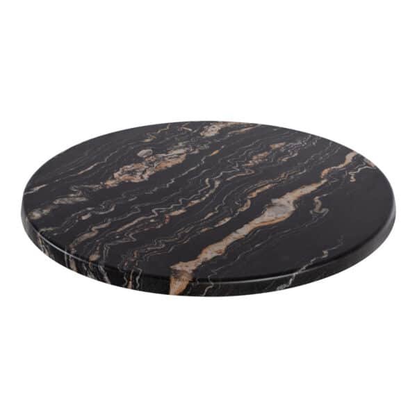 ΕΠΙΦΑΝΕΙΑ ΤΡΑΠΕΖΙΟΥ Φ60Χ2.5εκ. 5787 WERZALIT BLACK GOLD MARBLE HM5227.15 - Image 3
