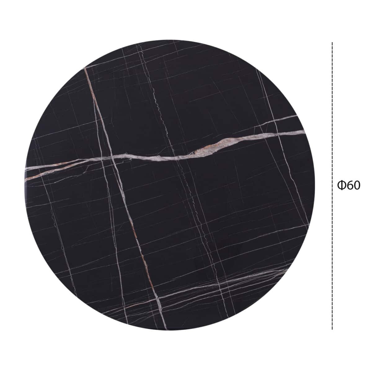 ΕΠΙΦΑΝΕΙΑ ΤΡΑΠΕΖΙΟΥ 741 WERZALIT Φ60Χ2.5εκ. ΜΑΥΡΟ ΜΑΡΜΑΡΟ HM5227.13 - Image 2