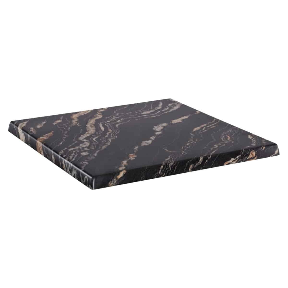 ΕΠΙΦΑΝΕΙΑ ΤΡΑΠΕΖΙΟΥ WERZALIT 80Χ80Χ3.5εκ. BLACK GOLD MARBLE HM5231.15 - Image 3