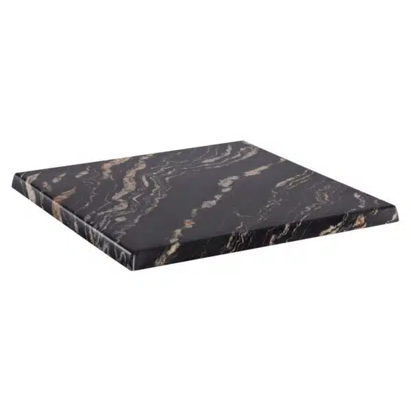 ΕΠΙΦΑΝΕΙΑ ΤΡΑΠΕΖΙΟΥ WERZALIT 80Χ80Χ3.5εκ. BLACK GOLD MARBLE HM5231.15 - Image 3