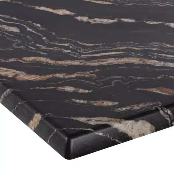 ΕΠΙΦΑΝΕΙΑ ΤΡΑΠΕΖΙΟΥ WERZALIT 80Χ80Χ3.5εκ. BLACK GOLD MARBLE HM5231.15 - Image 4