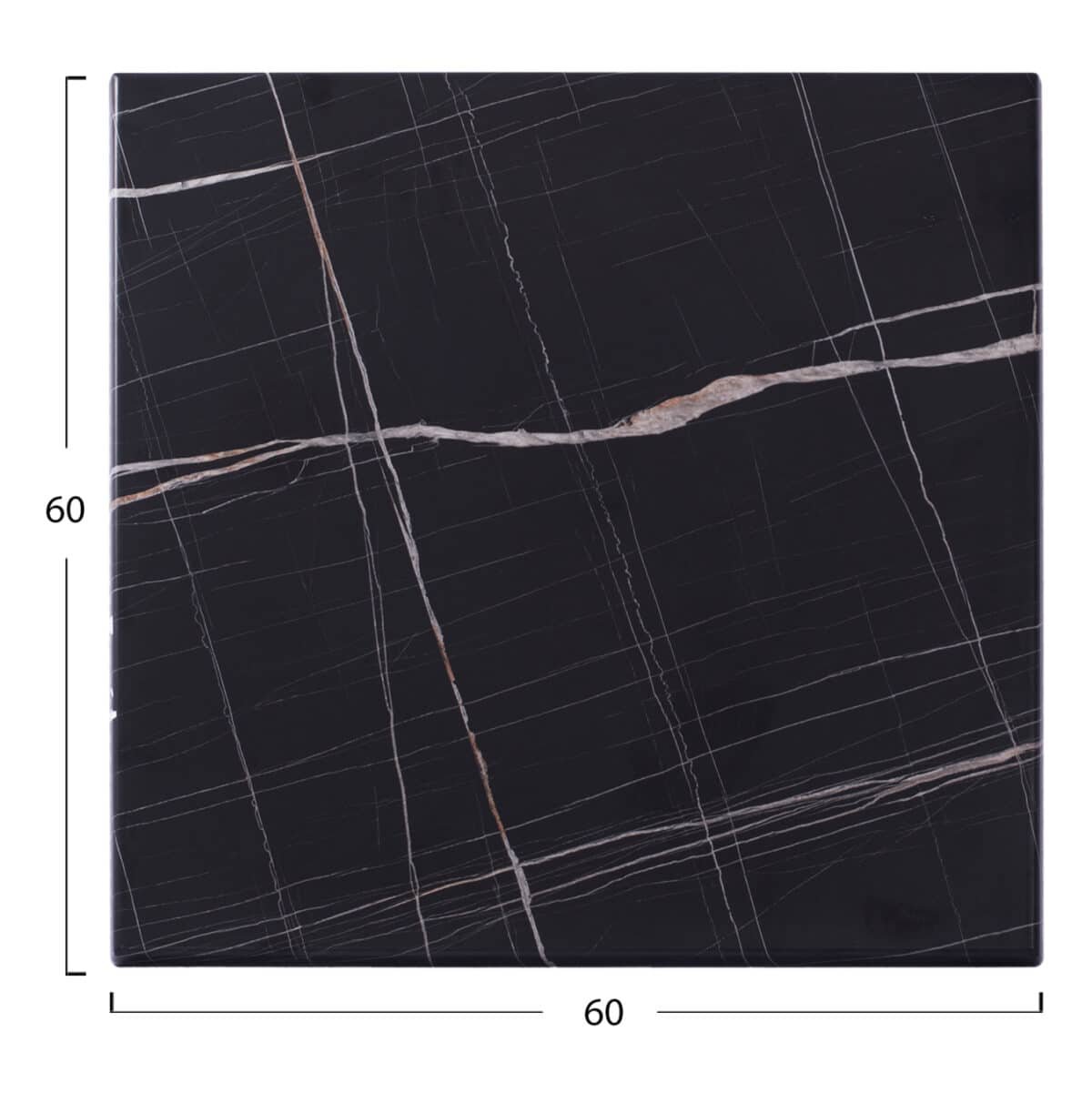 ΕΠΙΦΑΝΕΙΑ ΤΡΑΠΕΖΙΟΥ WERZALIT 60Χ60Χ3.5εκ.  ΜΑΥΡΟ ΜΑΡΜΑΡΟ 741 HM5229.13 - Image 2