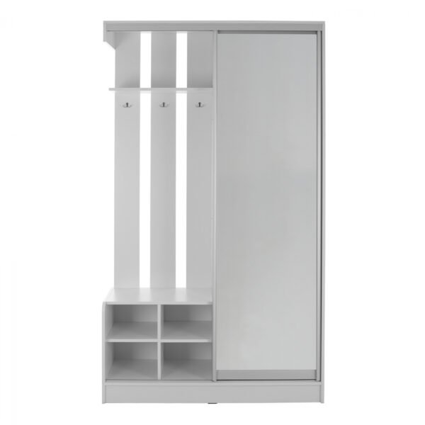 ΕΠΙΠΛΟ ΕΙΣΟΔΟΥ ΜΕ ΣΥΡΟΜΕΝΗ ΝΤΟΥΛΑΠΑ Κ ΚΑΘΡΕΦΤΗ DULCE ΛΕΥΚΟ HM2424.03 118x45x210 εκ. - Image 4