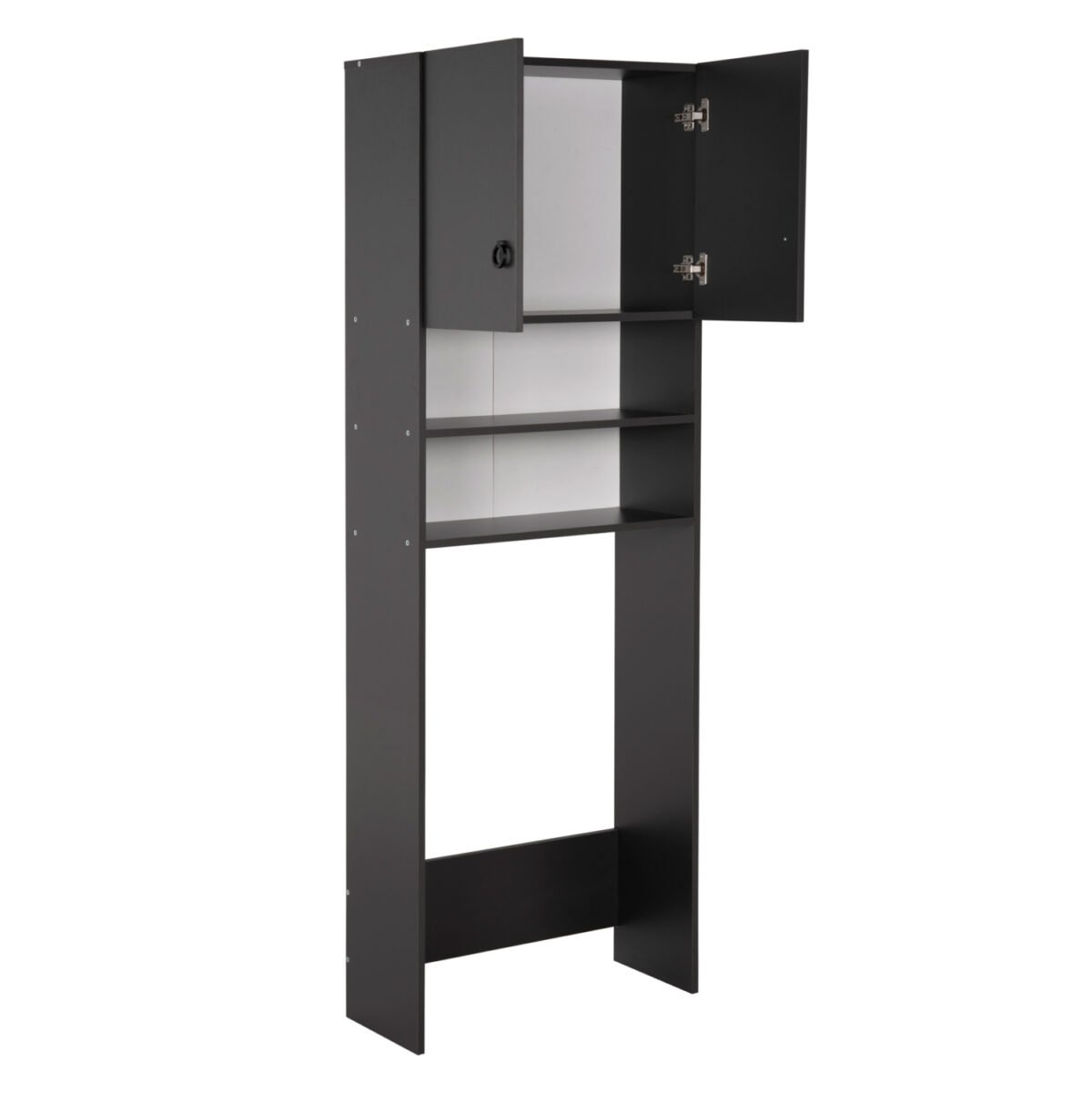 ΕΠΙΠΛΟ ΠΛΥΝΤΗΡΙΟΥ ΜΕ ΡΑΦΙΑ ΚΑΙ ΝΤΟΥΛΑΠΙ TERRY ΓΚΡΙ ΜΕΛΑΜΙΝΗ HM9122.13 64Χ29Χ181Υεκ. - Image 3