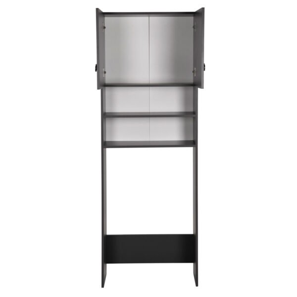 ΕΠΙΠΛΟ ΠΛΥΝΤΗΡΙΟΥ ΜΕ ΡΑΦΙΑ ΚΑΙ ΝΤΟΥΛΑΠΙ TERRY ΓΚΡΙ ΜΕΛΑΜΙΝΗ HM9122.13 64Χ29Χ181Υεκ. - Image 5