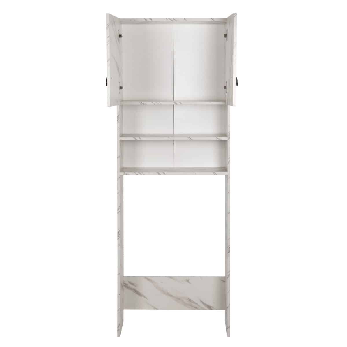 ΕΠΙΠΛΟ ΠΛΥΝΤΗΡΙΟΥ ΜΕ ΡΑΦΙΑ&ΝΤΟΥΛΑΠΙ TERRY ΛΕΥΚΟ ΜΑΡΜΑΡΟ ΕΦΕ HM9122.12 64Χ29Χ181Υεκ. - Image 5