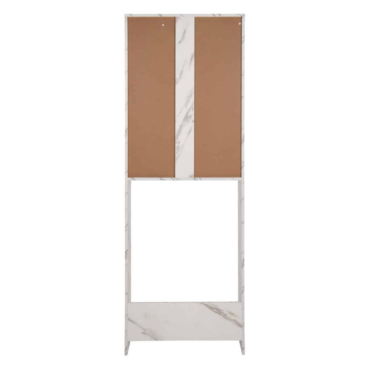 ΕΠΙΠΛΟ ΠΛΥΝΤΗΡΙΟΥ ΜΕ ΡΑΦΙΑ&ΝΤΟΥΛΑΠΙ TERRY ΛΕΥΚΟ ΜΑΡΜΑΡΟ ΕΦΕ HM9122.12 64Χ29Χ181Υεκ. - Image 6