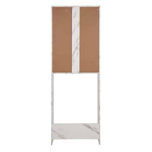 ΕΠΙΠΛΟ ΠΛΥΝΤΗΡΙΟΥ ΜΕ ΡΑΦΙΑ&ΝΤΟΥΛΑΠΙ TERRY ΛΕΥΚΟ ΜΑΡΜΑΡΟ ΕΦΕ HM9122.12 64Χ29Χ181Υεκ. - Image 6