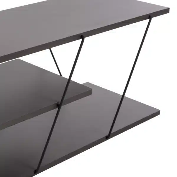 ΕΠΙΠΛΟ ΤΗΛΕΟΡΑΣΗΣ TARS HM8922.20 ΜΕΛΑΜΙΝΗ ΓΚΡΙ 120x32x33Yεκ. - Image 5