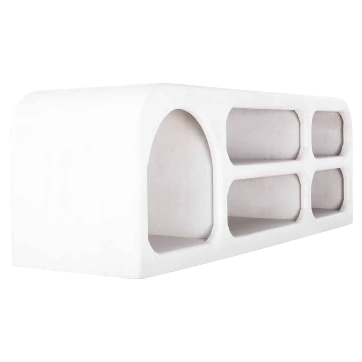 ΕΠΙΠΛΟ ΤΗΛΕΟΡΑΣΗΣ HANDYR HM9704 ΜΑΣΙΦ ΞΥΛΟ MANGO ΣΕ ΛΕΥΚΟ 130x40x45Yεκ. - Image 4