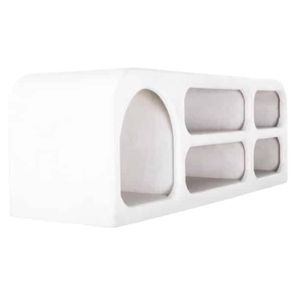 ΕΠΙΠΛΟ ΤΗΛΕΟΡΑΣΗΣ HANDYR HM9704 ΜΑΣΙΦ ΞΥΛΟ MANGO ΣΕ ΛΕΥΚΟ 130x40x45Yεκ. - Image 4