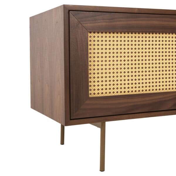 ΕΠΙΠΛΟ ΤΗΛΕΟΡΑΣΗΣ MEEN HM9736 MDF ΜΕ ΚΑΠΛΑΜΑ ΚΑΡΥΔΙΑΣ-ΧΡΥΣΑ ΠΟΔΙΑ 160x40x52Υεκ. - Image 9