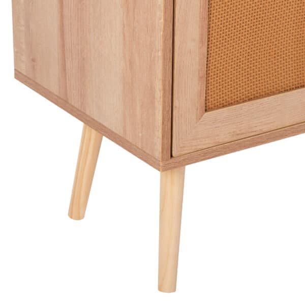 ΕΠΙΠΛΟ TV ΜΕΛΑΜΙΝΗΣ COLM ΜΕ ΠΟΡΤΕΣ RATTAN HM9223.11 ΣΕ ΧΡΩΜΑ ΦΥΣΙΚΟ 120x39x56,5Υεκ. - Image 7