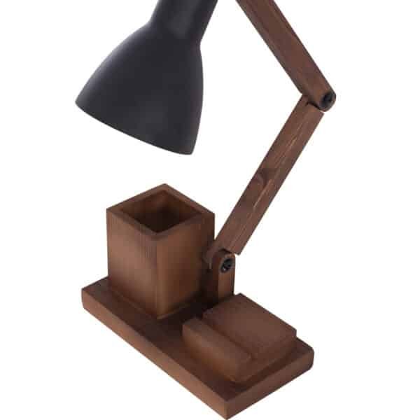 ΦΩΤΙΣΤΙΚΟ ΓΡΑΦΕΙΟΥ ΞΥΛΙΝΟ ΚΑΡΥΔΙ ΜΕ ΜΑΥΡΟ ΚΑΠΕΛΟ 23x35x50Υεκ.HM7702.01 - Image 4