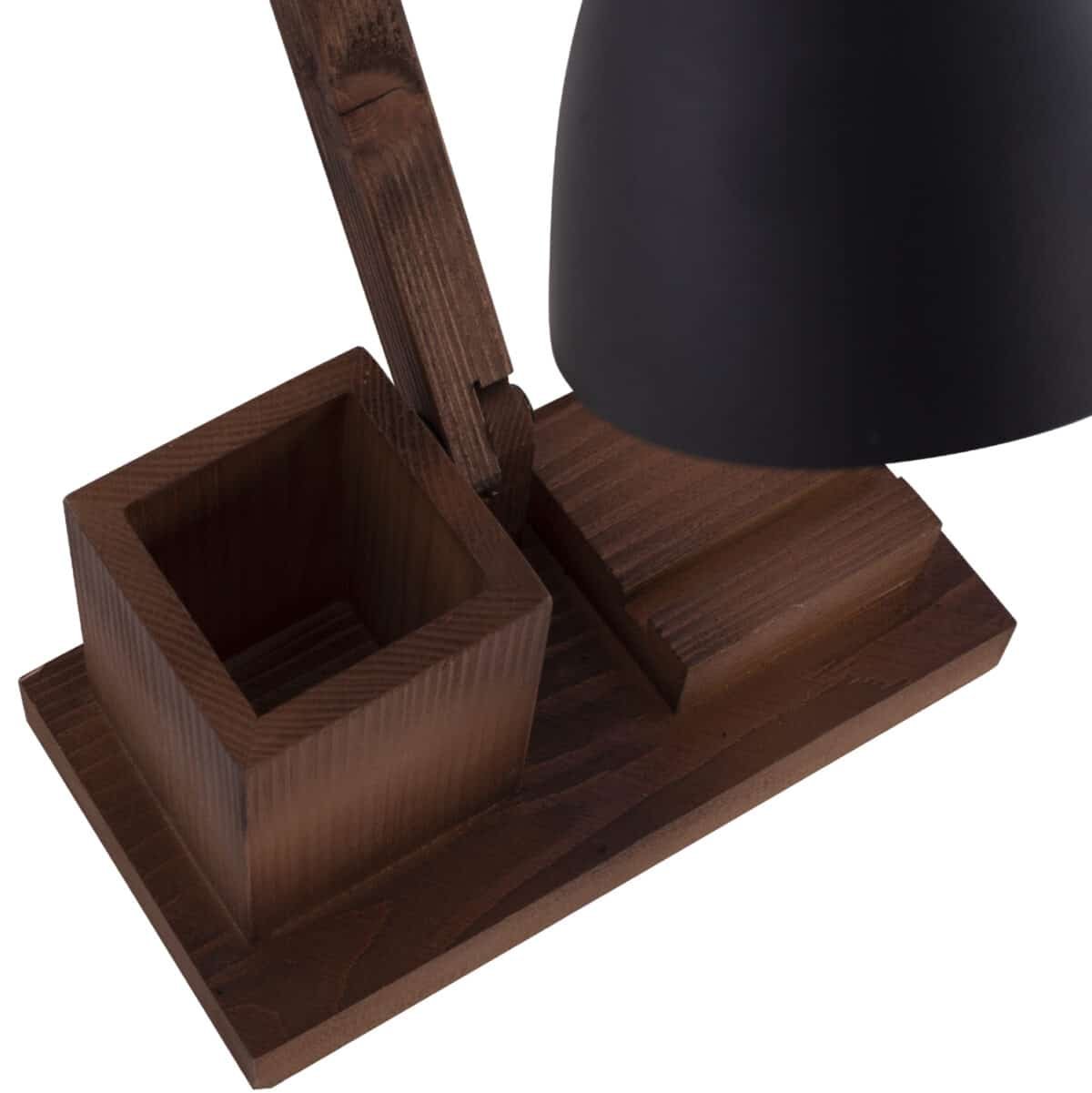 ΦΩΤΙΣΤΙΚΟ ΓΡΑΦΕΙΟΥ ΞΥΛΙΝΟ ΚΑΡΥΔΙ ΜΕ ΜΑΥΡΟ ΚΑΠΕΛΟ 23x35x50Υεκ.HM7702.01 - Image 6