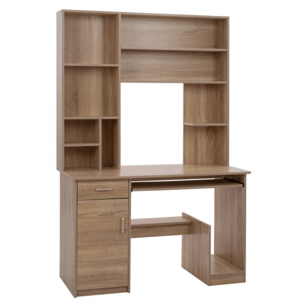 ΓΡΑΦΕΙΟ ΜΕ ΒΙΒΛΙΟΘΗΚΗ-ΡΑΦΙΕΡΑ STATUS HM2032.02 SONOMA 120X55X182 - Image 4