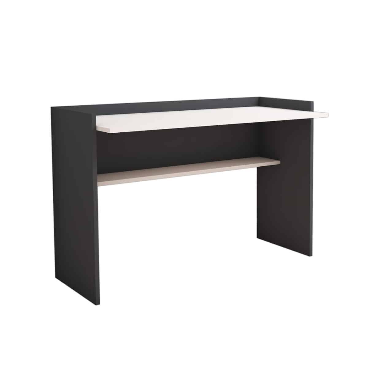 ΓΡΑΦΕΙΟ ΜΕΛΑΜΙΝΗΣ ΓΚΡΙ ΛΕΥΚΟ HM9227.13 118x58x80Υεκ. - Image 4