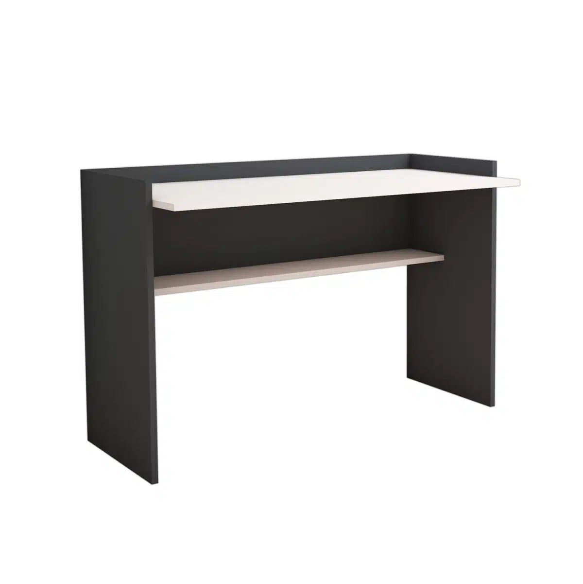 ΓΡΑΦΕΙΟ ΜΕΛΑΜΙΝΗΣ ΓΚΡΙ ΛΕΥΚΟ HM9227.13 118x58x80Υεκ. - Image 4