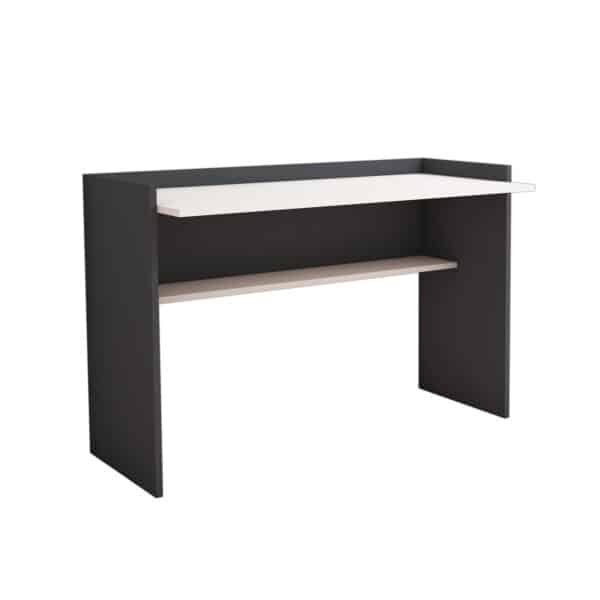 ΓΡΑΦΕΙΟ ΜΕΛΑΜΙΝΗΣ ΓΚΡΙ ΛΕΥΚΟ HM9227.13 118x58x80Υεκ. - Image 4