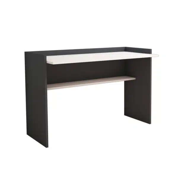 ΓΡΑΦΕΙΟ ΜΕΛΑΜΙΝΗΣ ΓΚΡΙ ΛΕΥΚΟ HM9227.13 118x58x80Υεκ. - Image 4