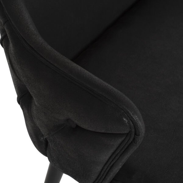 ΚΑΝΑΠΕΣ 2-ΘΕΣΙΟΣ ΕΠΑΓΓΕΛΜΑΤΙΚΟΣ CARLOS HM9273.14 ΜΑΥΡΟΣ Τ.NUBUCK-ΞΥΛΙΝΑ ΠΟΔΙΑ 119x60x84Yεκ. - Image 8