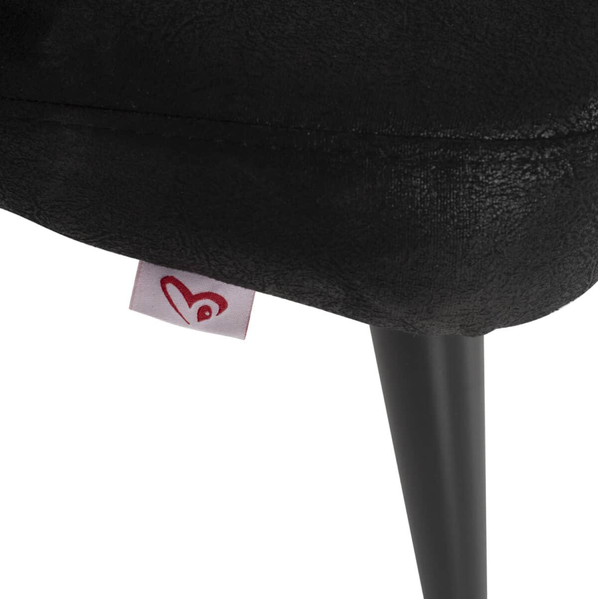 ΚΑΝΑΠΕΣ 2-ΘΕΣΙΟΣ ΕΠΑΓΓΕΛΜΑΤΙΚΟΣ CARLOS HM9273.14 ΜΑΥΡΟΣ Τ.NUBUCK-ΞΥΛΙΝΑ ΠΟΔΙΑ 119x60x84Yεκ. - Image 9