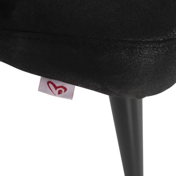 ΚΑΝΑΠΕΣ 2-ΘΕΣΙΟΣ ΕΠΑΓΓΕΛΜΑΤΙΚΟΣ CARLOS HM9273.14 ΜΑΥΡΟΣ Τ.NUBUCK-ΞΥΛΙΝΑ ΠΟΔΙΑ 119x60x84Yεκ. - Image 9