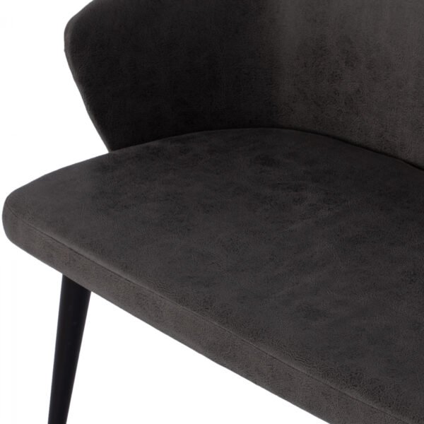 ΚΑΝΑΠΕΣ 2-ΘΕΣΙΟΣ ΕΠΑΓΓΕΛΜ. CARLOS HM9273.11 ΓΚΡΙ T.NUBUCΚ-ΞΥΛΙΝΑ ΠΟΔΙΑ 119x60x84Υεκ. - Image 6