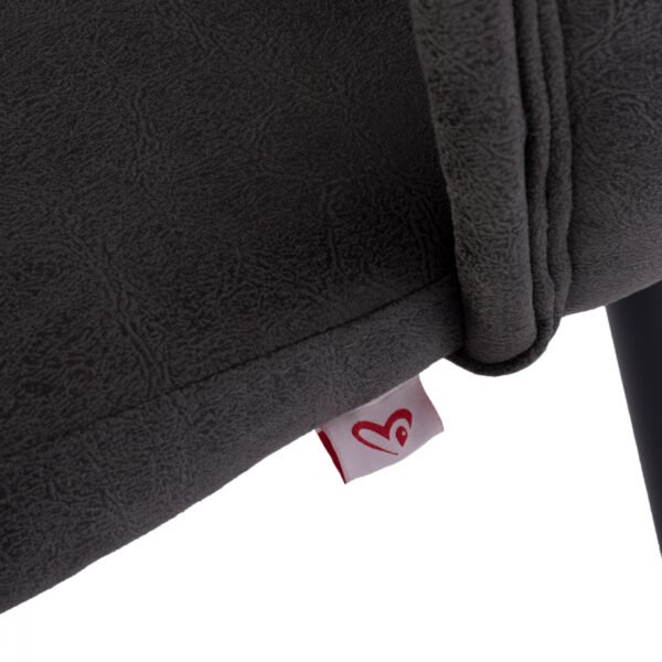 ΚΑΝΑΠΕΣ 2-ΘΕΣΙΟΣ ΕΠΑΓΓΕΛΜ. CARLOS HM9273.11 ΓΚΡΙ T.NUBUCΚ-ΞΥΛΙΝΑ ΠΟΔΙΑ 119x60x84Υεκ. - Image 7