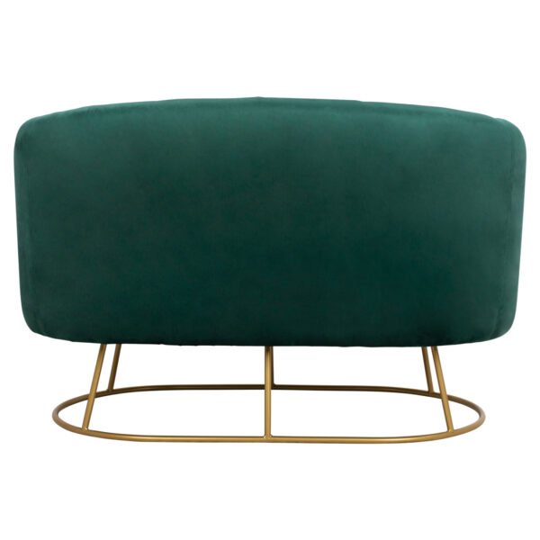 ΚΑΝΑΠΕΣ 2ΘΕΣΙΟΣ ARIEN HM8492.03 ΑΠΟ ΒΕΛΟΥΔΟ ΚΥΠΑΡΙΣΣΙ ΜΕ ΧΡΥΣΗ ΒΑΣΗ 125X80X84Y εκ. - Image 4