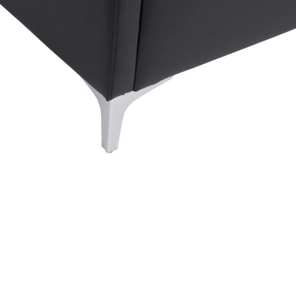 ΚΑΝΑΠΕΣ 3ΘΕΣΙΟΣ NELLIE HM3159.31 ΜΕ ΜΑΥΡΟ PU 163x71x71Υ εκ. - Image 7