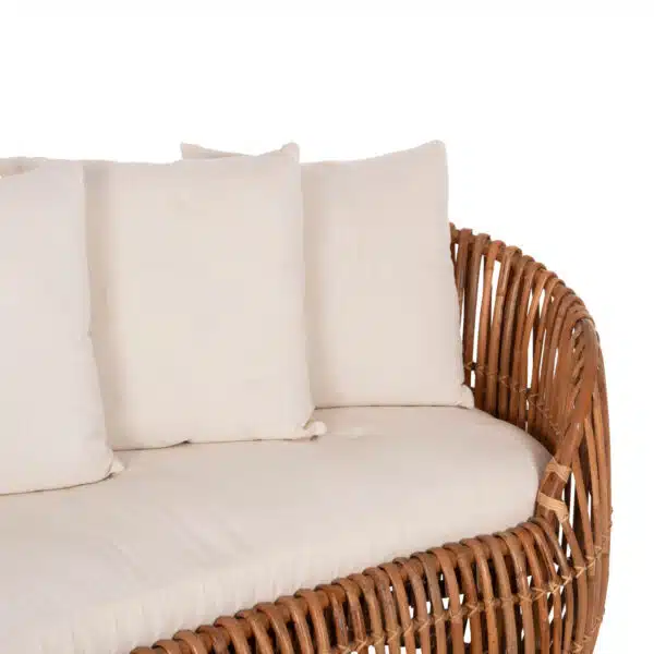 ΚΑΝΑΠΕΣ-ΑΝΑΚΛΙΝΤΡΟ LANTRY HM5991 ΦΥΣΙΚΟ RATTAN- ΛΕΥΚΑ ΜΑΞΙΛΑΡΙΑ 215x60x78Yεκ. - Image 7