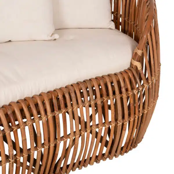 ΚΑΝΑΠΕΣ-ΑΝΑΚΛΙΝΤΡΟ LANTRY HM5991 ΦΥΣΙΚΟ RATTAN- ΛΕΥΚΑ ΜΑΞΙΛΑΡΙΑ 215x60x78Yεκ. - Image 9