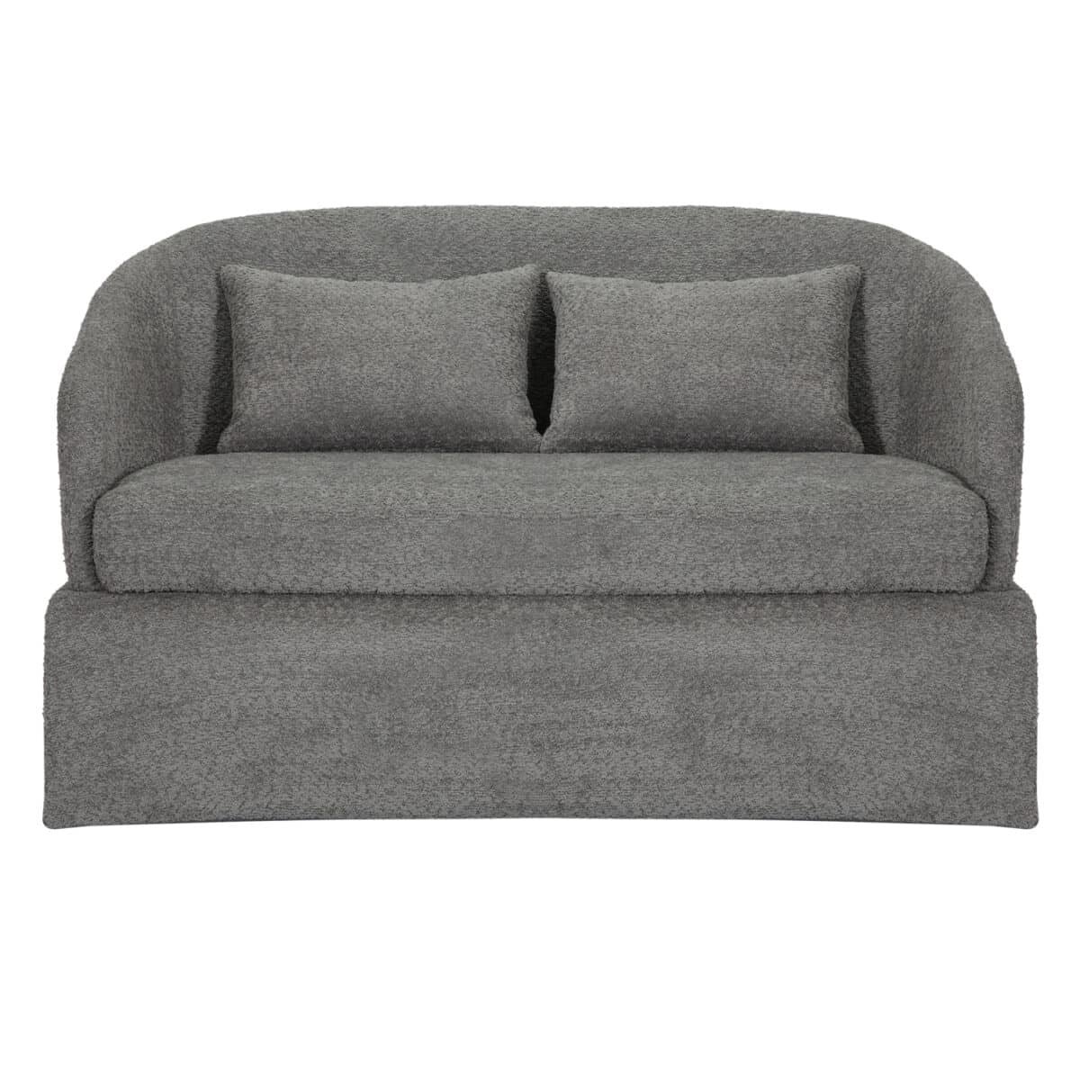 ΚΑΝΑΠΕΣ ΔΙΘΕΣΙΟΣ BEVY2 HM9678.01 ΓΚΡΙ ΜΠΟΥΚΛΕ ΥΦΑΣΜΑ-ΜΕΤΑΛΛΙΚΟΣ ΣΚΕΛΕΤΟΣ 128x72x74Υεκ. - Image 3