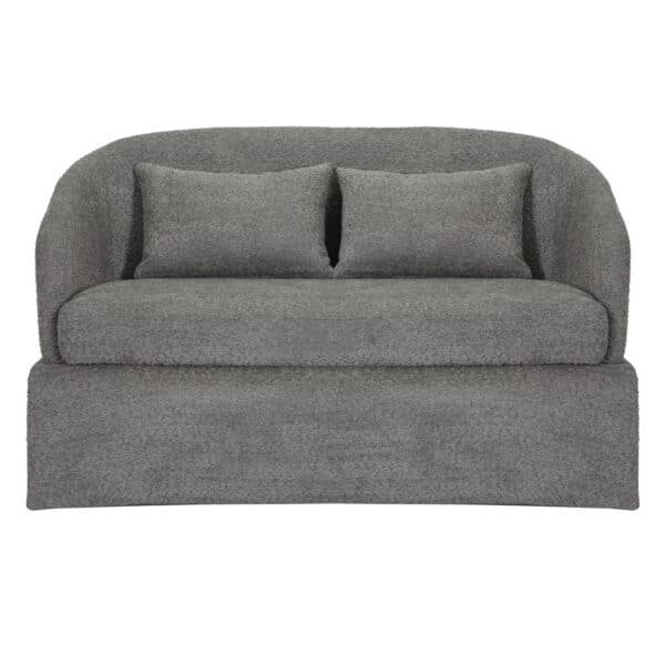 ΚΑΝΑΠΕΣ ΔΙΘΕΣΙΟΣ BEVY2 HM9678.01 ΓΚΡΙ ΜΠΟΥΚΛΕ ΥΦΑΣΜΑ-ΜΕΤΑΛΛΙΚΟΣ ΣΚΕΛΕΤΟΣ 128x72x74Υεκ. - Image 3