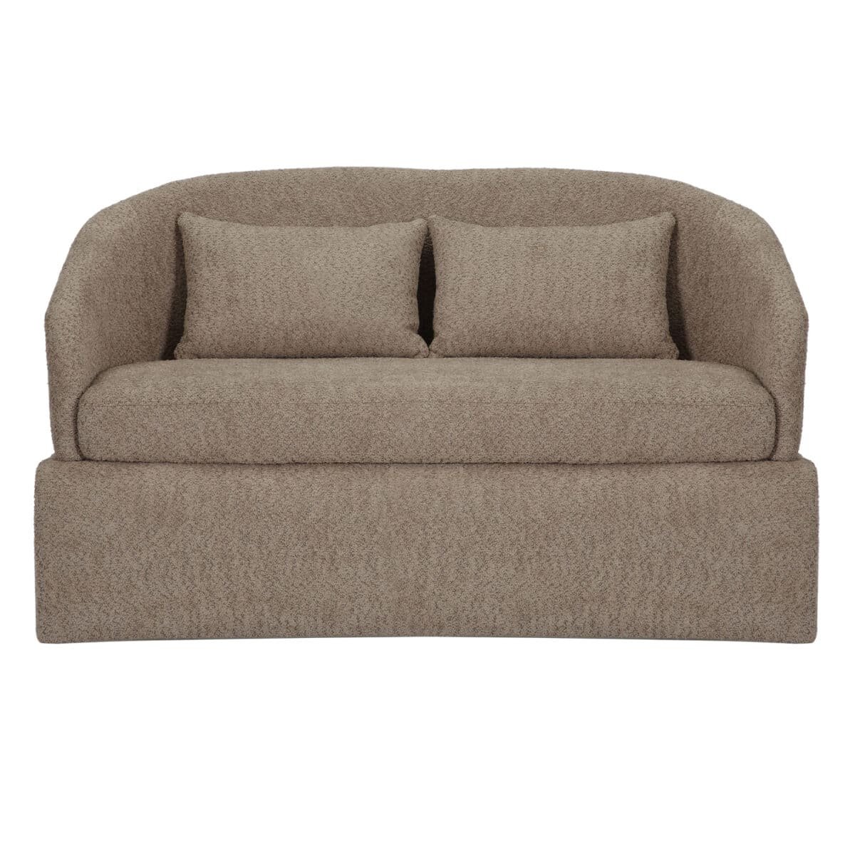 ΚΑΝΑΠΕΣ ΔΙΘΕΣΙΟΣ BEVY2 HM9678.03 ΜΠΕΖ ΜΠΟΥΚΛΕ ΥΦΑΣΜΑ-ΜΕΤΑΛΛΙΚΟΣ ΣΚΕΛΕΤΟΣ 128x72x74Υεκ. - Image 3