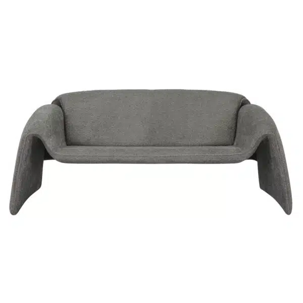 ΚΑΝΑΠΕΣ ΔΙΘΕΣΙΟΣ LAFORGE HM9680.01 ΜΕΤΑΛΛΙΚΟΣ ΣΚΕΛΕΤΟΣ-ΓΚΡΙ ΜΠΟΥΚΛΕ ΥΦΑΣΜΑ 160x80x63Υεκ. - Image 3