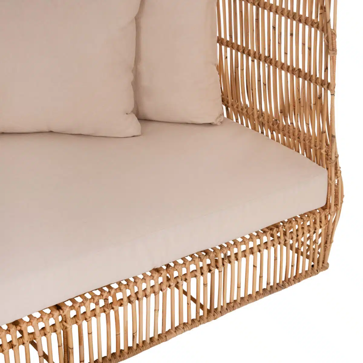ΚΑΝΑΠΕΣ ΕΞ. ΧΩΡΟΥ ZEPHYR HM5988 ΚΑΛΑΜΙΑ RATTAN ΦΥΣΙΚΟ-ΜΠΕΖ ΜΑΞΙΛΑΡΙΑ 200x120x142Yεκ. - Image 8