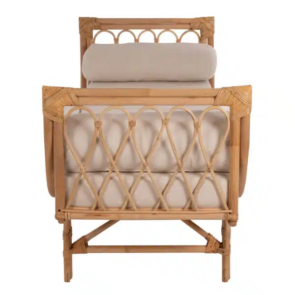 ΚΑΝΑΠΕΣ ΕΞΩΤΕΡΙΚΟΥ ΧΩΡΟΥ CHARMELLA HM9659 ΦΥΣΙΚΟ RATTAN-ΜΠΕΖ ΜΑΞΙΛΑΡΙΑ 187x69x76Yεκ. - Image 4