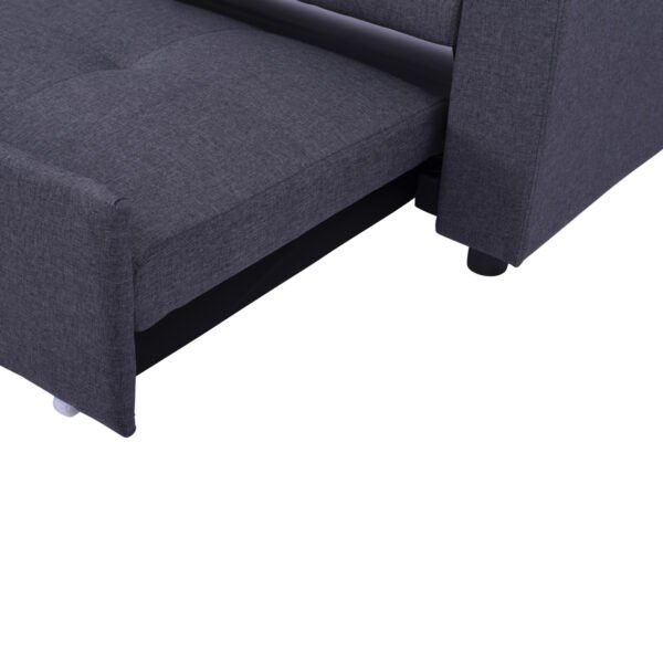 ΚΑΝΑΠΕΣ ΓΩΝΙΑ ΚΡΕΒΑΤΙ WAYNE 224x147x85Υεκ. HM3028.11 ΓΚΡΙ ΥΦΑΣΜΑ - Image 10