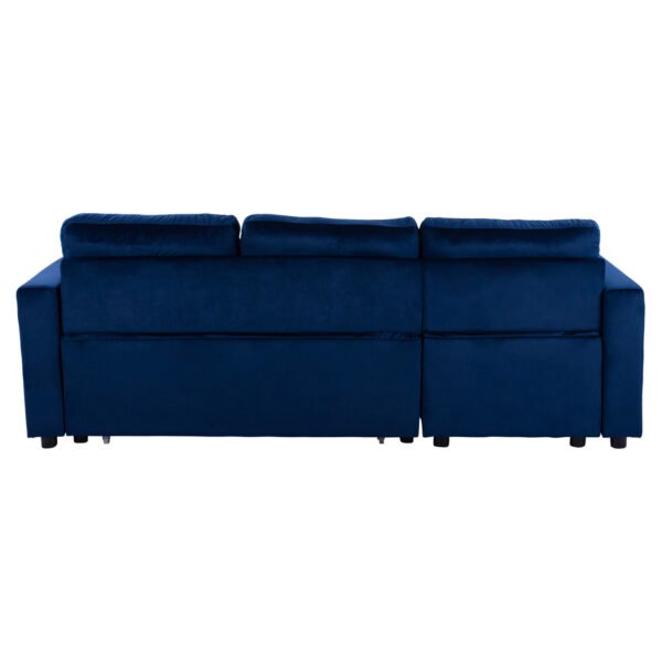 ΚΑΝΑΠΕΣ ΓΩΝΙΑ ΚΡΕΒΑΤΙ WAYNE 224x147x85Υεκ. HM3028.18 ΒΕΛΟΥΔΟ ΜΠΛΕ - Image 5