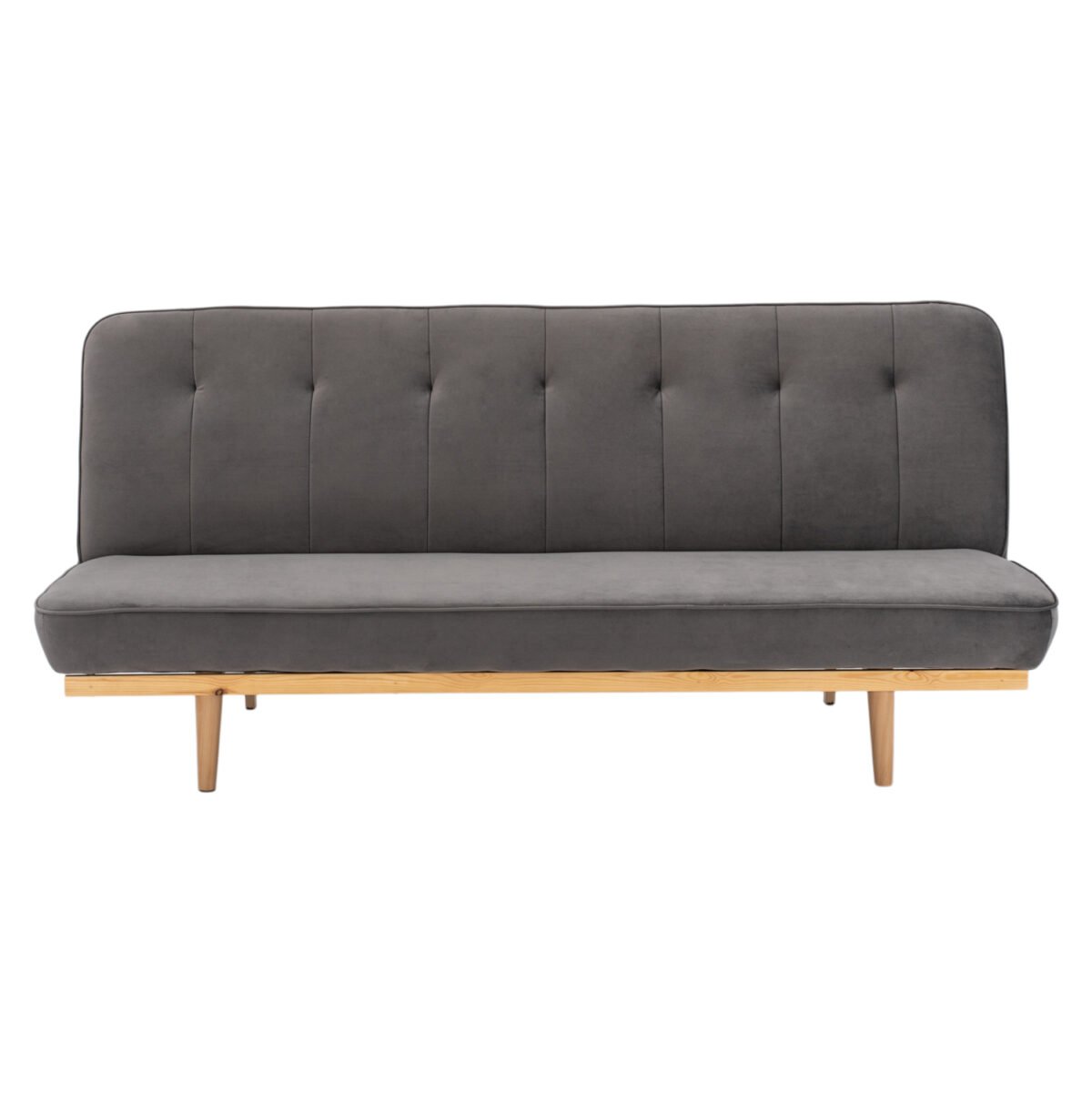 ΚΑΝΑΠΕΣ ΚΡΕΒΑΤΙ 3ΘΕΣΙΟΣ ΑΠΟ ΒΕΛΟΥΔΟ ΓΚΡΙ HM3168.01 193Χ85Χ88Υ εκ. - Image 4