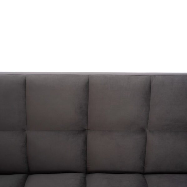 ΚΑΝΑΠΕΣ ΚΡΕΒΑΤΙ 3ΘΕΣΙΟΣ ΑΠΟ ΒΕΛΟΥΔΟ ΓΚΡΙ HM3167.01 182Χ80Χ88Υ εκ. - Image 8