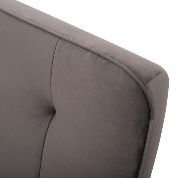 ΚΑΝΑΠΕΣ ΚΡΕΒΑΤΙ 3ΘΕΣΙΟΣ ΑΠΟ ΒΕΛΟΥΔΟ ΓΚΡΙ HM3168.01 193Χ85Χ88Υ εκ. - Image 8