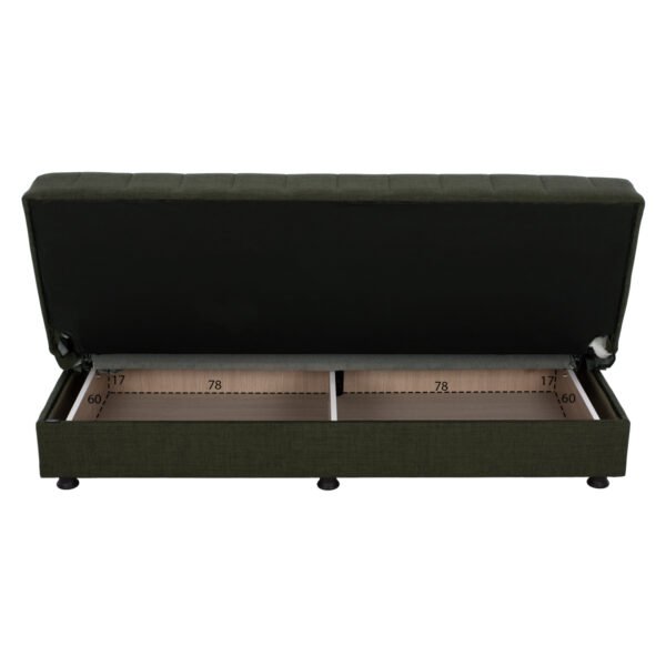 ΚΑΝΑΠΕΣ ΚΡΕΒΑΤΙ ANDRI ΤΡΙΘΕΣΙΟΣ DARK OLIVE HM3239.05 180x72x77 εκ. - Image 5