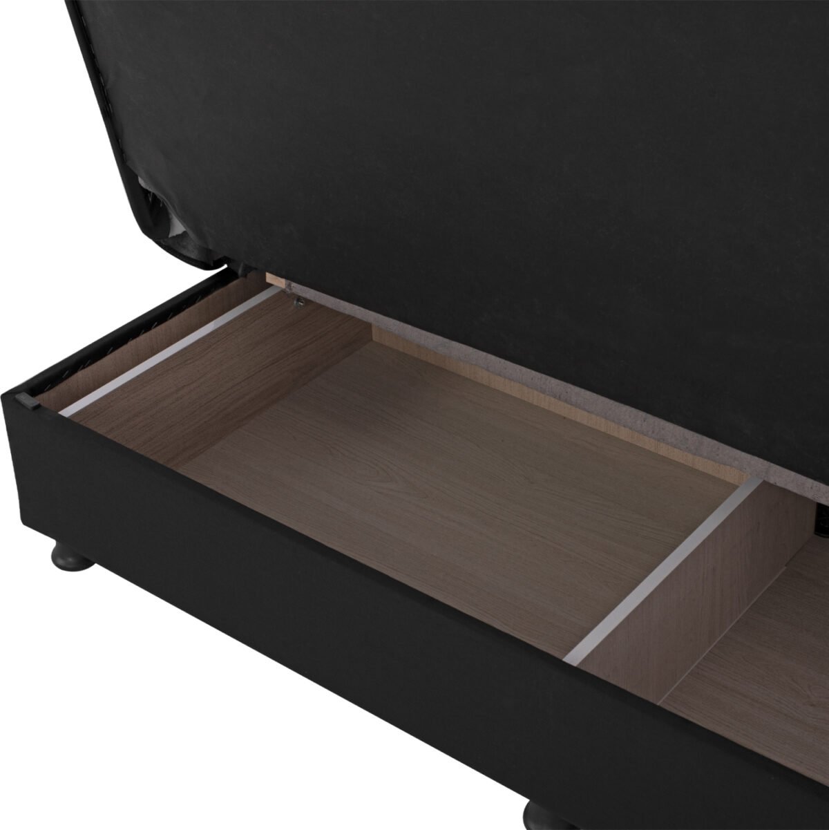 ΚΑΝΑΠΕΣ ΚΡΕΒΑΤΙ ANDRI ΤΡΙΘΕΣΙΟΣ ΜΑΥΡΟΣ HM3239.01 180x72x77 εκ. - Image 8